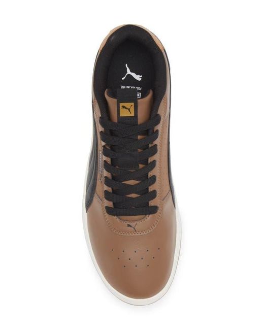 PUMA Leather-Trim Skate Sneakers in Brown for Men | Lyst