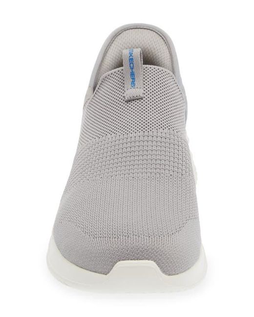 Skechers Gray Ultra Flex 3.0 Smooth Step Slip-On Sneaker for men