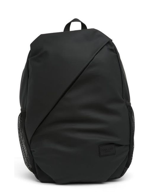 Duchamp Black Diagonal Zip Backpack for men
