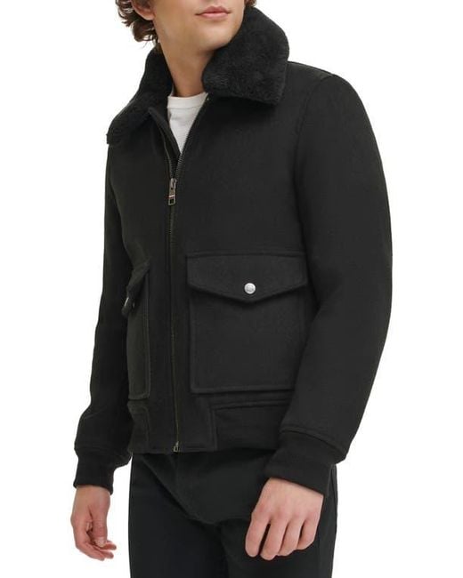 Tommy Hilfiger Black Fleece Collared Jacket for men