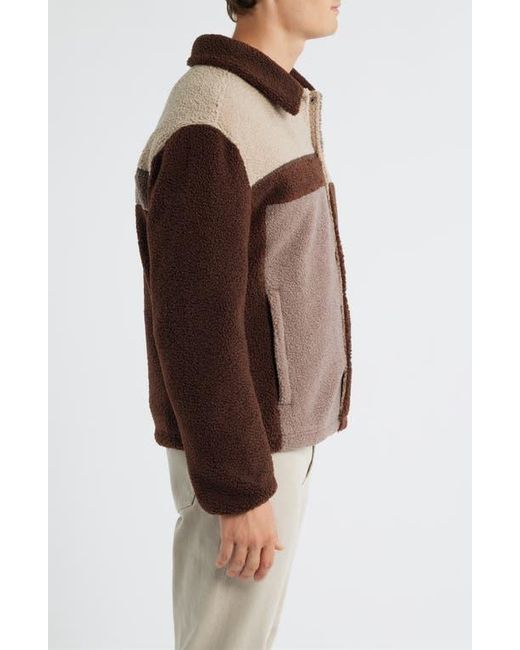 Ugg Brown Lachlan Uggfluff Shirt Jacket for men