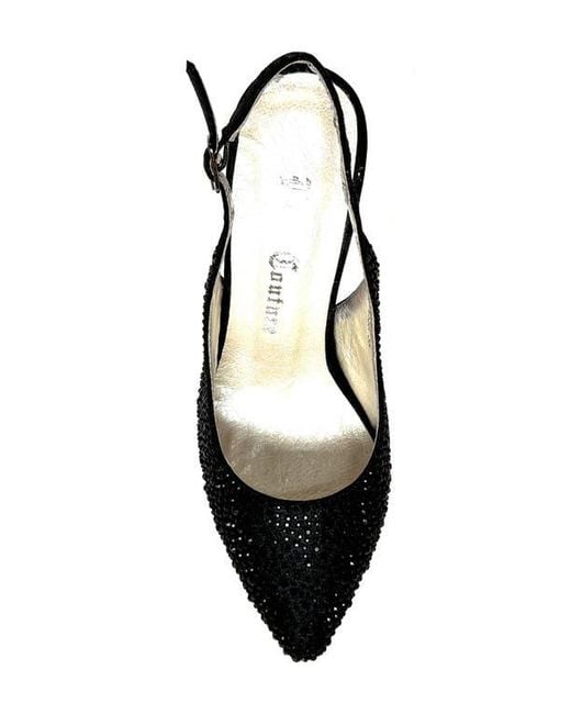 Lady Couture Black Slingback Pump