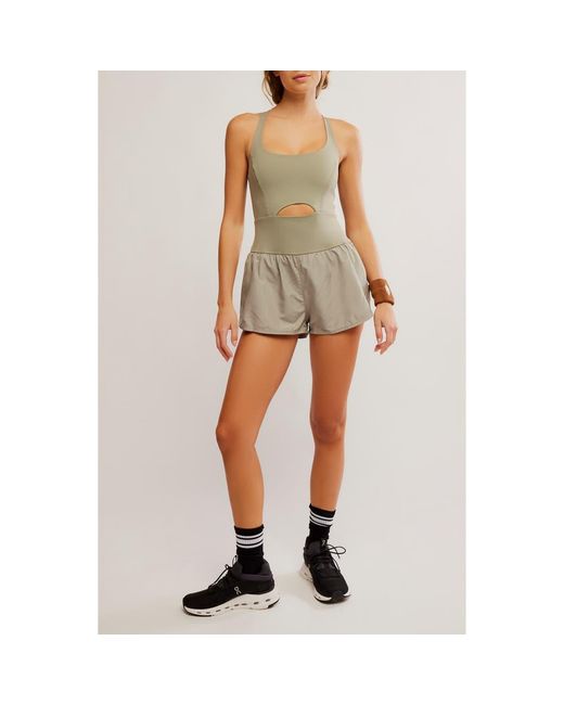 Free People Natural Fp Movement Righteous Runsie Romper