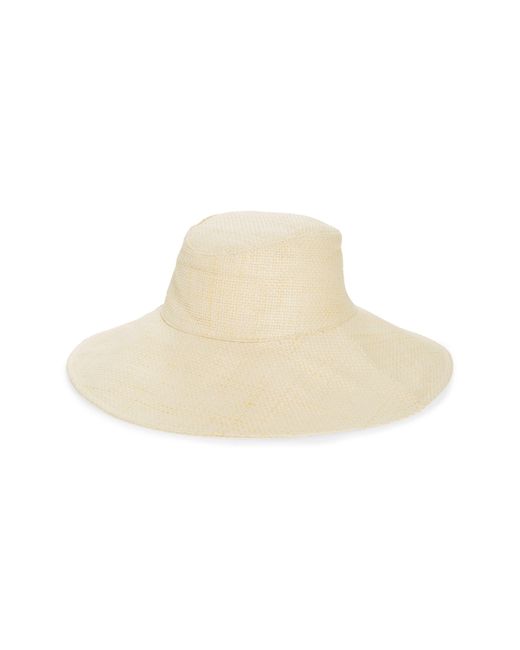 Nordstrom White Classic Straw Sun Hat