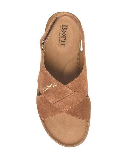 Børn Brown Ebba Slingback Platform Wedge Sandal