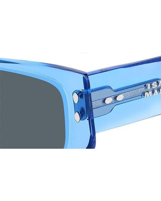 Isabel Marant Blue 57Mm Rectangle Sunglasses