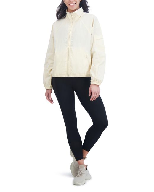 SAGE Collective White Lightweight Lustre Woven Jacket