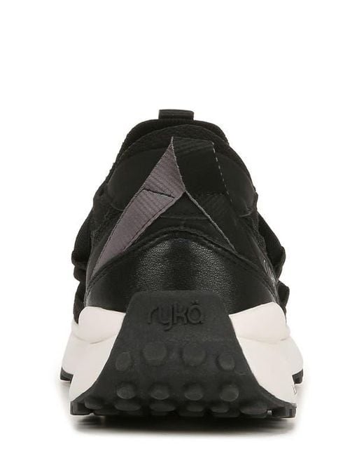 Ryka Black Jumpstart Lace Slip-On Sneaker