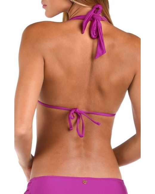 Sunshine 79 Purple Solids Triangle Bikini Top