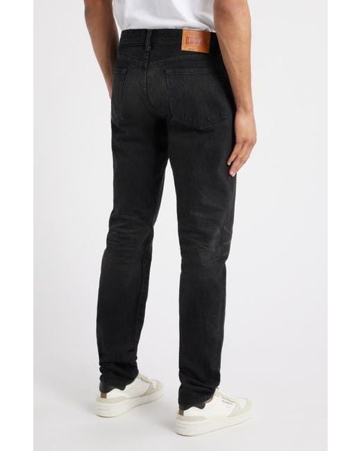 Edwin Black Tapered Jeans for men