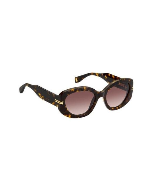 Marc Jacobs Brown 56Mm Gradient Rectangular Sunglasses