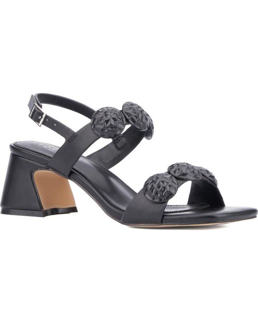 TORGEIS Metallic Felicia Square Toe Sandal