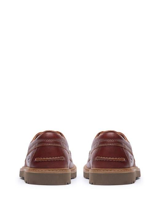 Clarks Brown Weltridge Moc Toe Derby for men