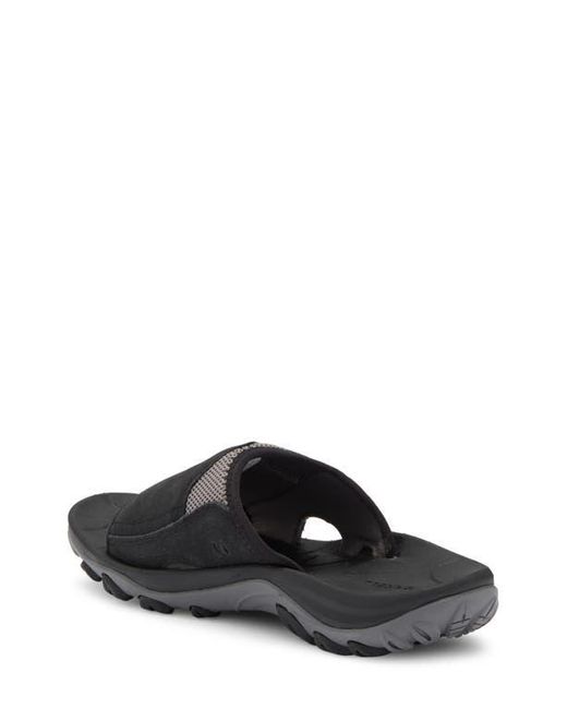 Merrell Black Huntington Waterproof Slide Sandal for men