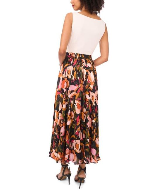 Ted Baker Orange Floral Circle Maxi Skirt