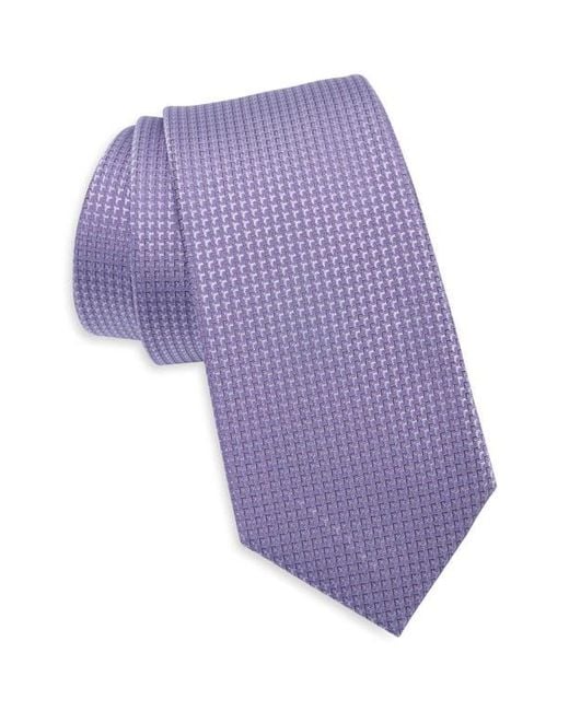 Calvin Klein Purple Alice Micro Solid Tie for men
