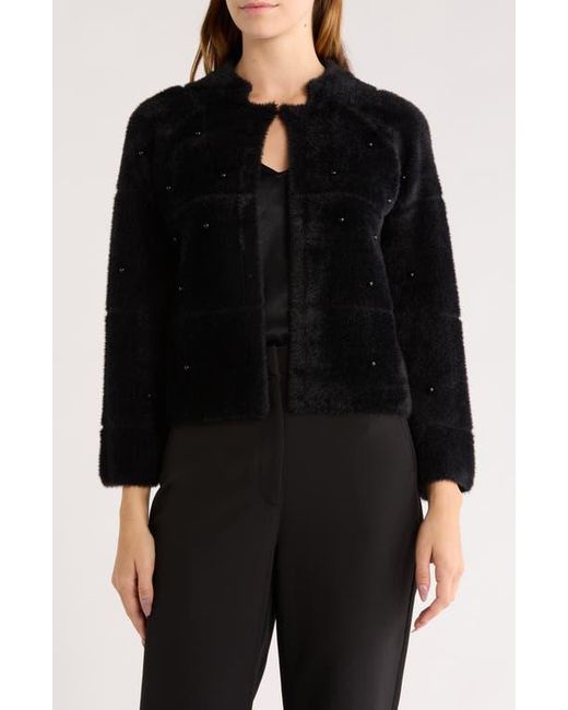 Love By Design Black Misty Eyelash Cardigan