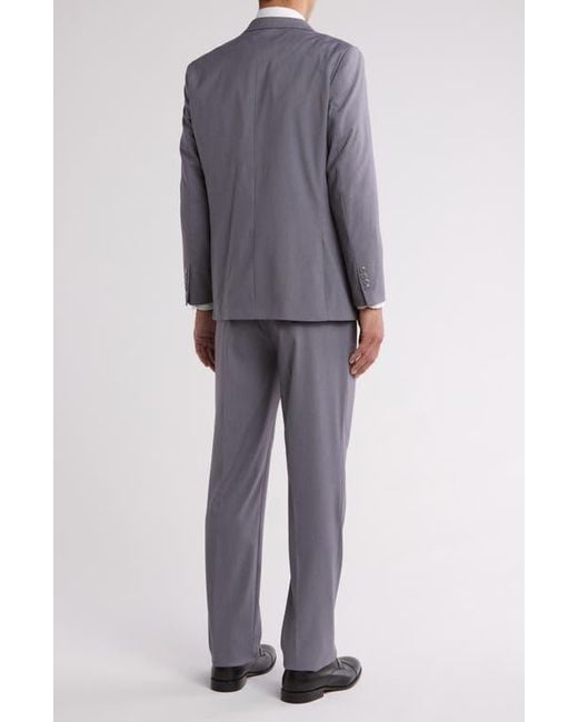 Men's 2 Button Classic Fit Gray Solid Twill Suit (We have more Braveman suits Call 1-844-650-3963 to order) main image 1