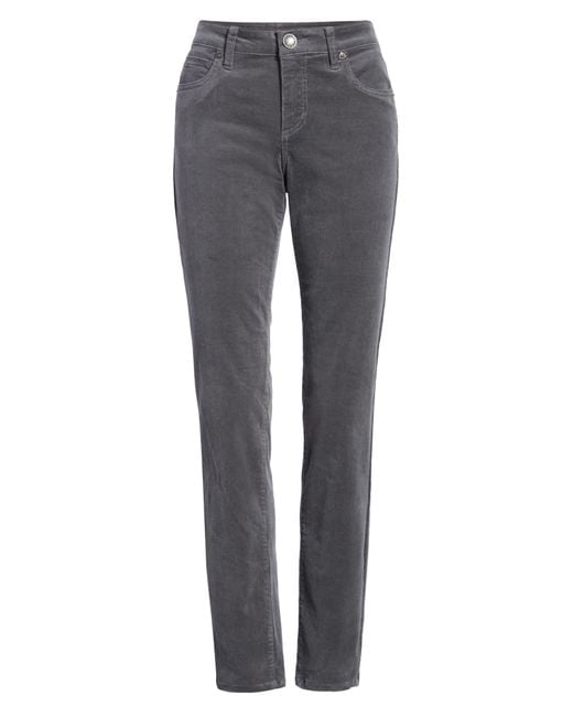 Kut From The Kloth Gray Diana Stretch Corduroy Skinny Pants In Fog At Nordstrom Rack