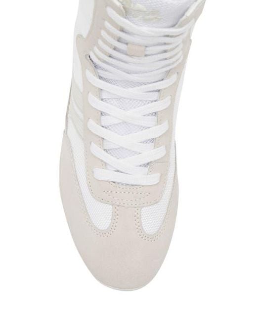Steve Madden White Paxtin Lace Up Boot