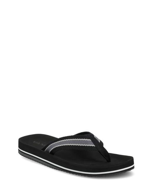 Vance Co. Black Fontana Flip Flop for men