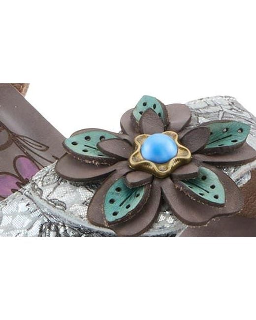 Spring Step Metallic Felis Platform Sandal