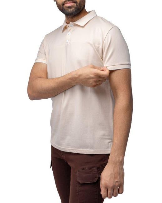 Xray Jeans White Piqué Knit Polo Shirt for men