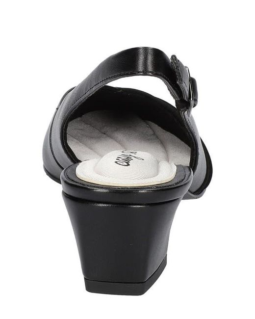 Easy Street Black Bates Slingback Pump