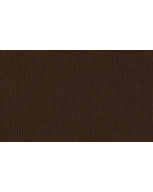 DKNY Brown Highline Ribbed Half-Zip Pullover