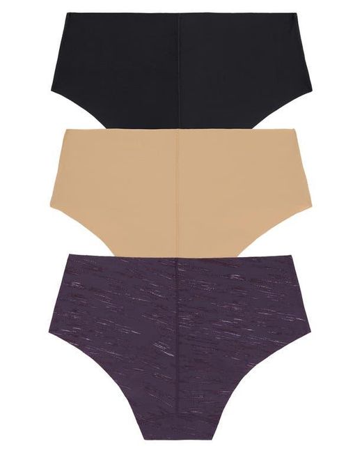 DKNY Purple Litewear Cut Anywear 3-Pack Hipster Panties