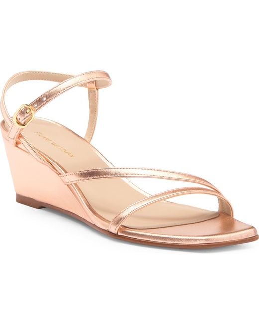 Stuart Weitzman Pink Oasis 50 Wedge Sandal
