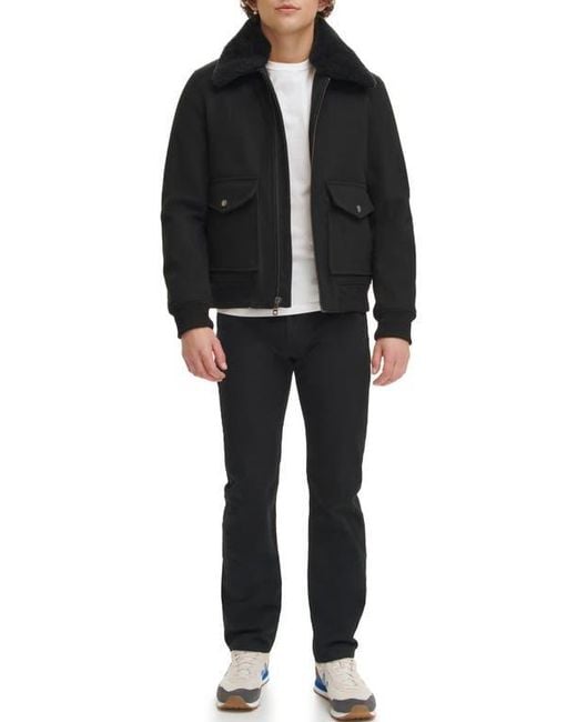 Tommy Hilfiger Black Fleece Collared Jacket for men