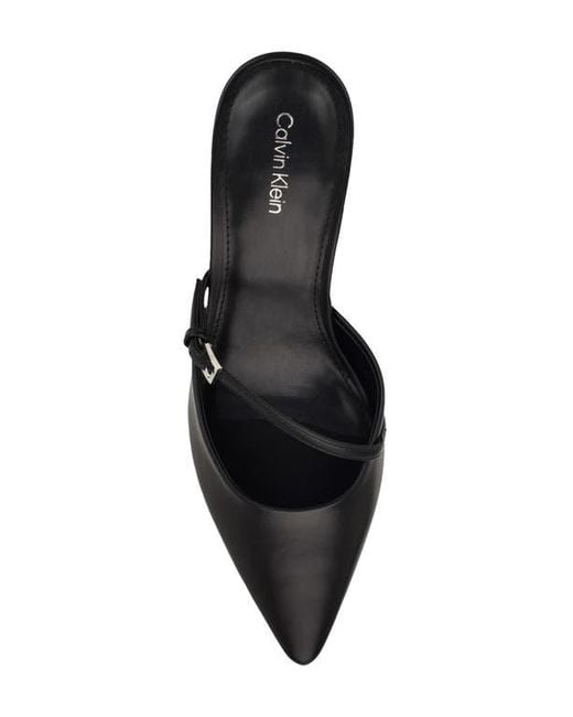 Calvin Klein Black Jansy Pointed Toe Mule