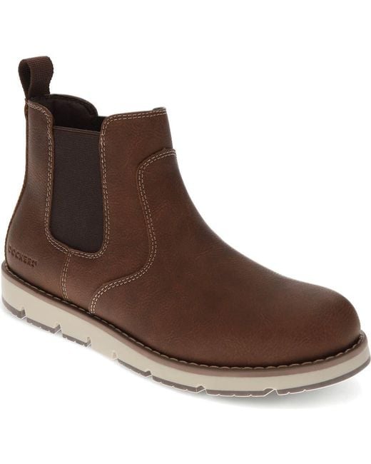 Dockers Brown Dylan Chelsea Boot for men