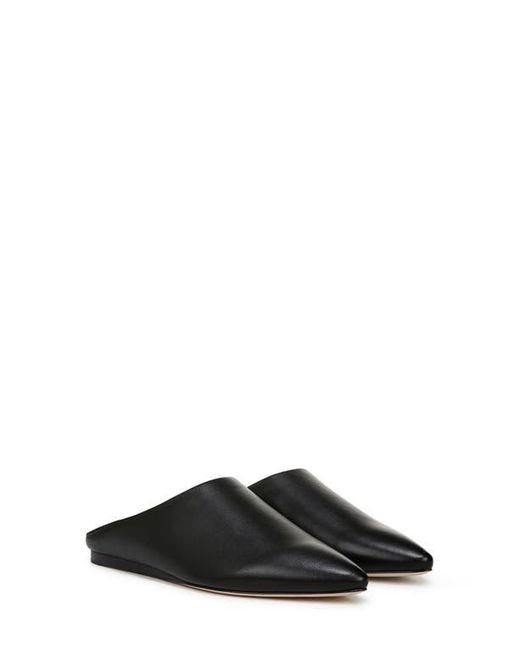 Vince Black Cayslip Pointed Toe Mule