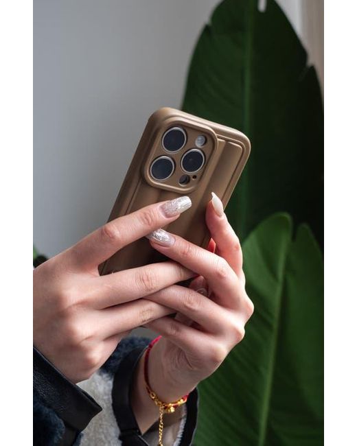 Auramma Brown Roman Stripes Iphone 14 Pro Case