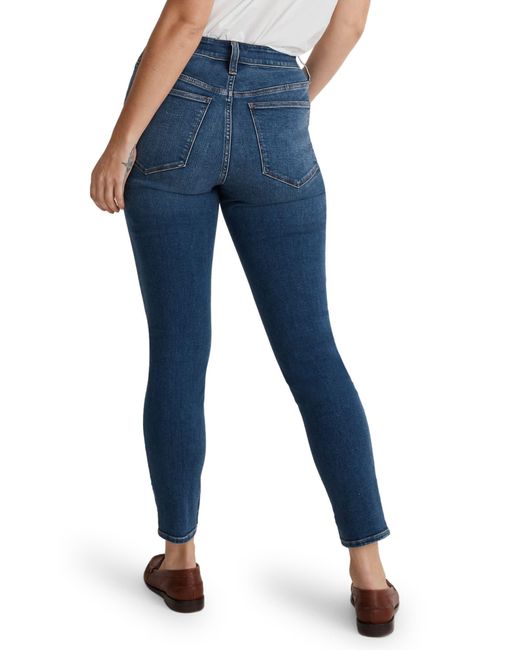 Madewell Blue Curvy Roadtripper Authentic Skinny Jeans