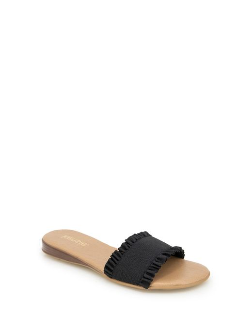 Kensie Black Bakota Slide Sandal