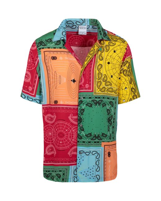 Marcelo Burlon Multicolor Bandana Hawaii Button-up Camp Shirt for men