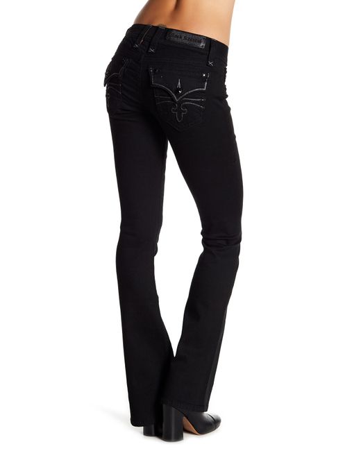 Rock Revival Black Celine Boot Cut Jeans