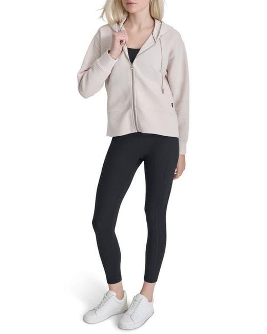 DKNY Natural Tech Ottoman Full Zip Hoodie