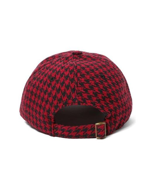 Clare V. Red Wool Adjustable Baseball Cap