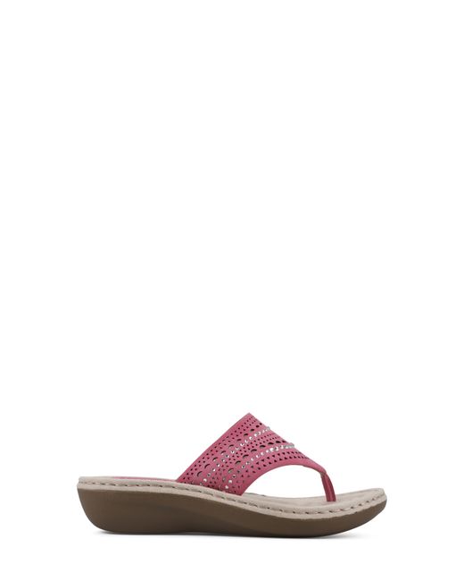White Mountain Pink Candyce Wedge Sandal
