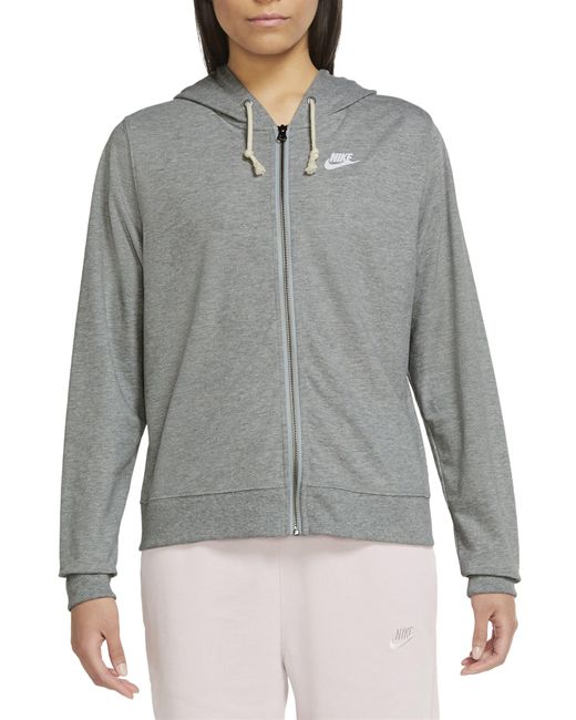 Nike Gray Gym Vintage Hoodie Jacket