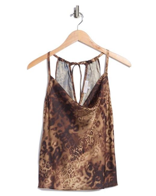 Ramy Brook Brown Yohana Print Cowl Neck Camisole