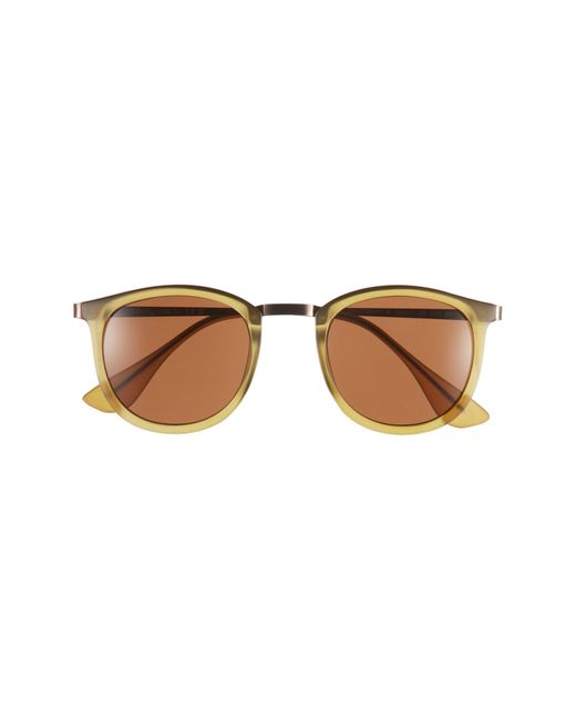 Vince Camuto Brown 48mm Round Gradient Sunglasses
