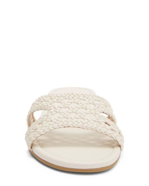 Stuart Weitzman White Briar Slide Sandal