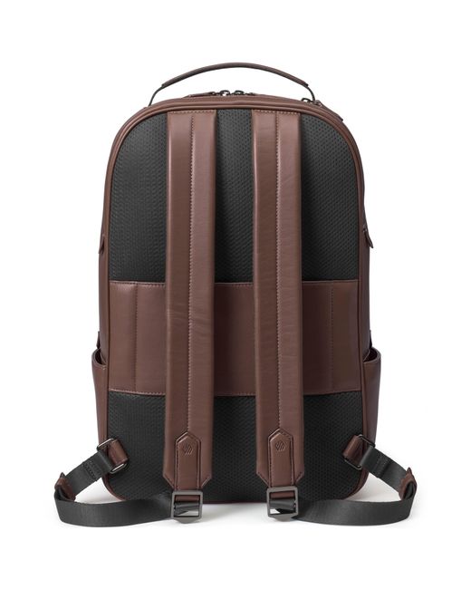 Johnston & Murphy Brown Richmond Leather Backpack for men