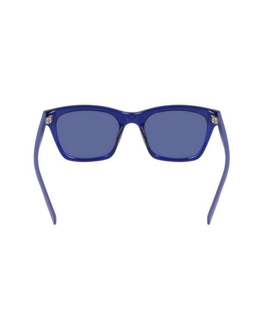 Converse Blue 53Mm Rectangular Sunglasses