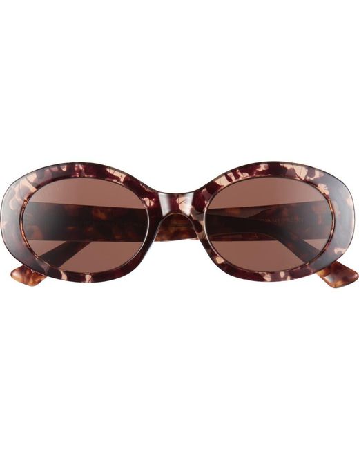 DIFF Brown Delaney 52Mm Oval Sunglasses for men